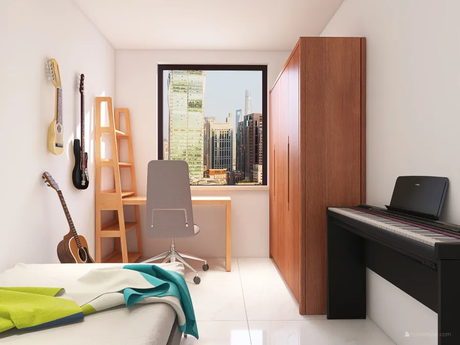 Apartamento 57 m² 3d design renderings