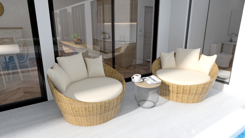 Contemporary Bungalow 3d design renderings