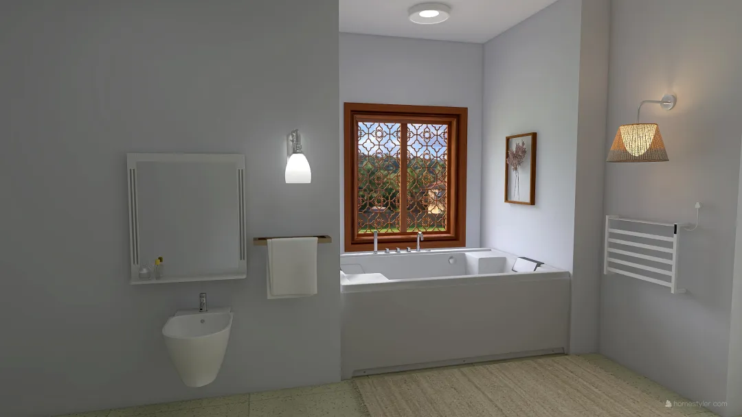 Sala de banho 3d design renderings