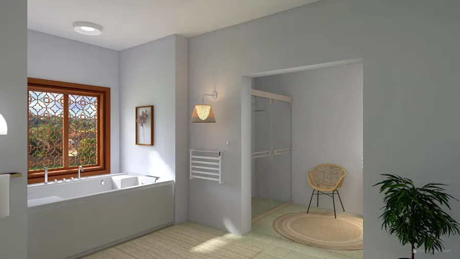 Sala de banho 3d design renderings