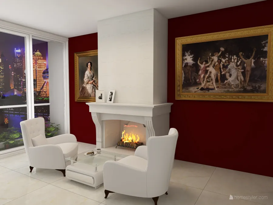 Fireplace 3d design renderings