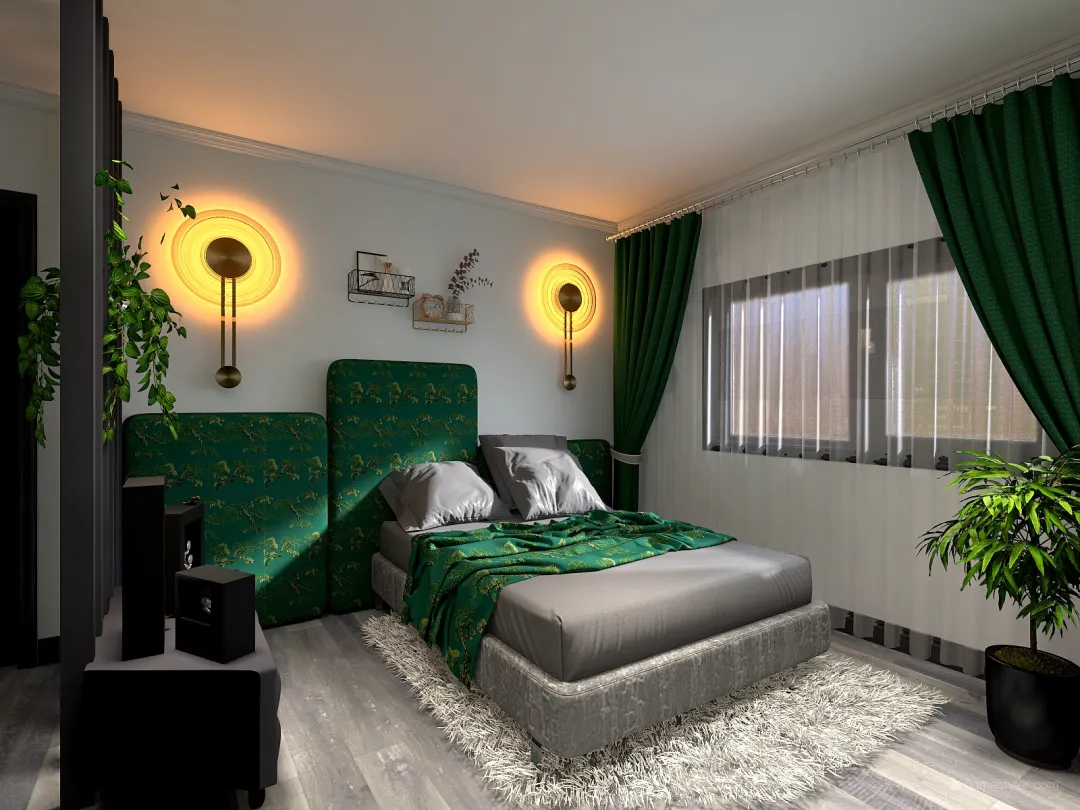 Plan Releveu Dormitor 1 3d design renderings