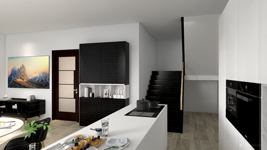 modern two-story home 3d design renderings