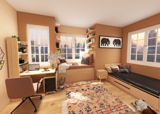 Room for one person Design Rendering