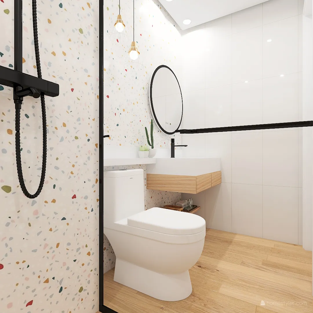 Banheiro marmorite 3d design renderings