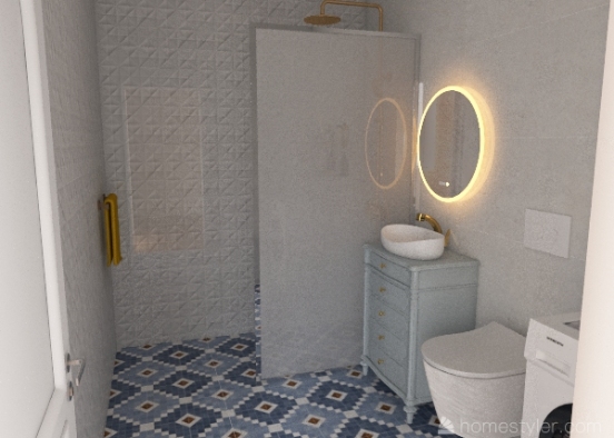 Bathroom pagal Laikas Namams Design Rendering