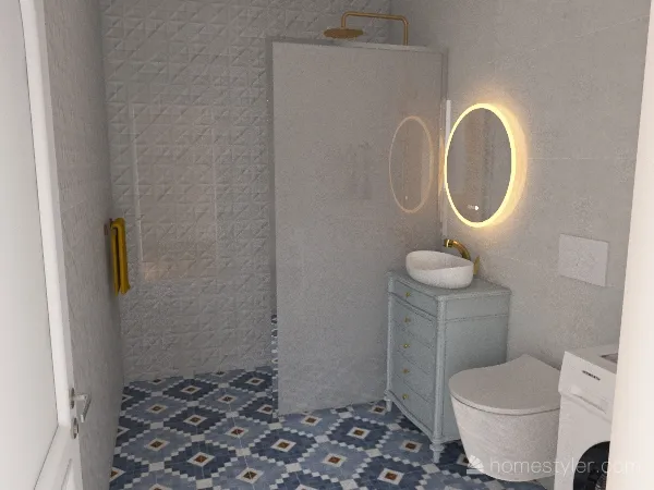 Bathroom pagal Laikas Namams 3d design renderings