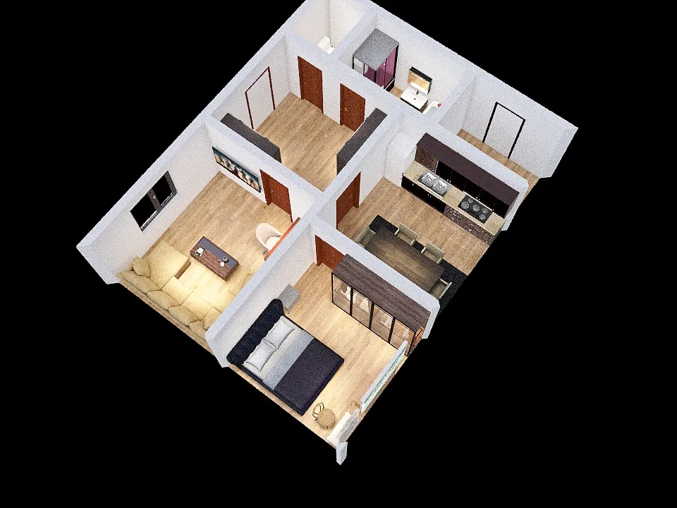 Дом 4 3d design renderings