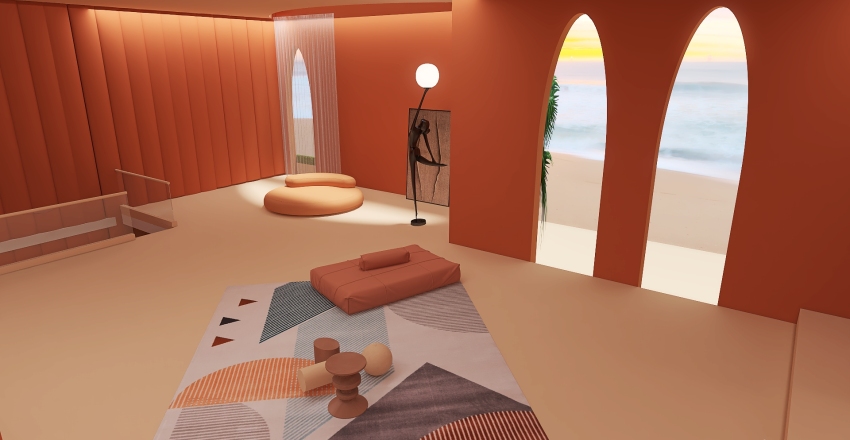 StyleOther Minimalist Design Orange ColorScemeOther WarmTones Red 3d design renderings