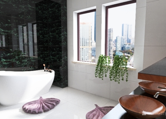Copy of Bathroom green Design Rendering