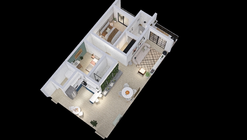 First Apartment 3d design picture 105.13