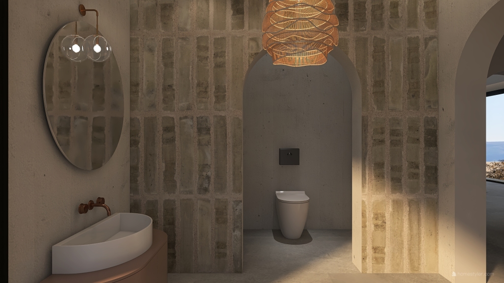 Modern StyleOther WabiSabi Harmony villa Black White 3d design renderings