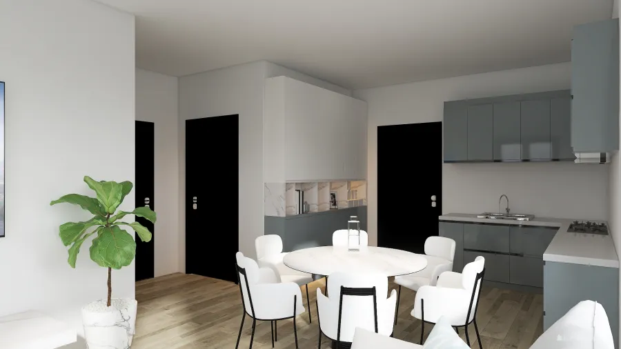 small modern home 3d design renderings