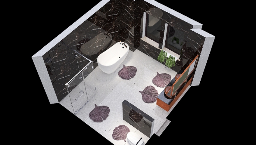 Copy of Bathroom green 3d design picture 17.83
