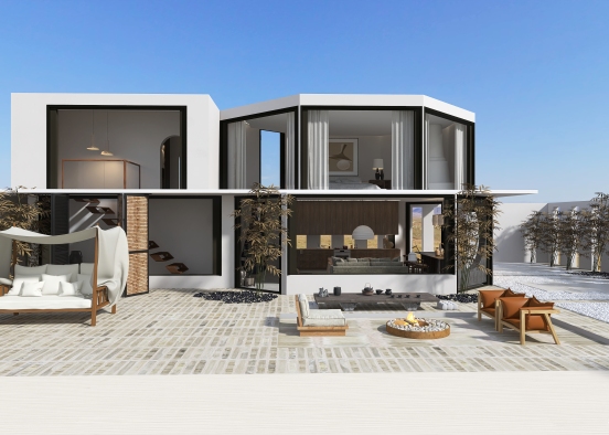 Modern StyleOther WabiSabi Harmony villa Design Rendering