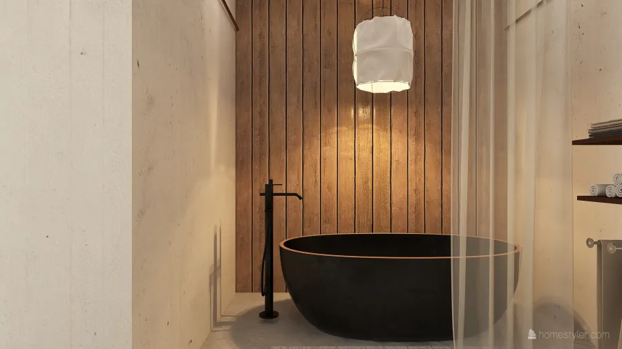 StyleOther Modern WabiSabi ColorScemeOther Beige WoodTones EarthyTones Master Bedroom 3d design renderings