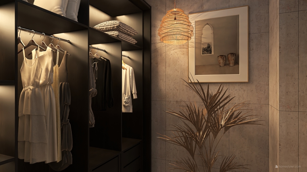 Walk-In Robe 3d design renderings