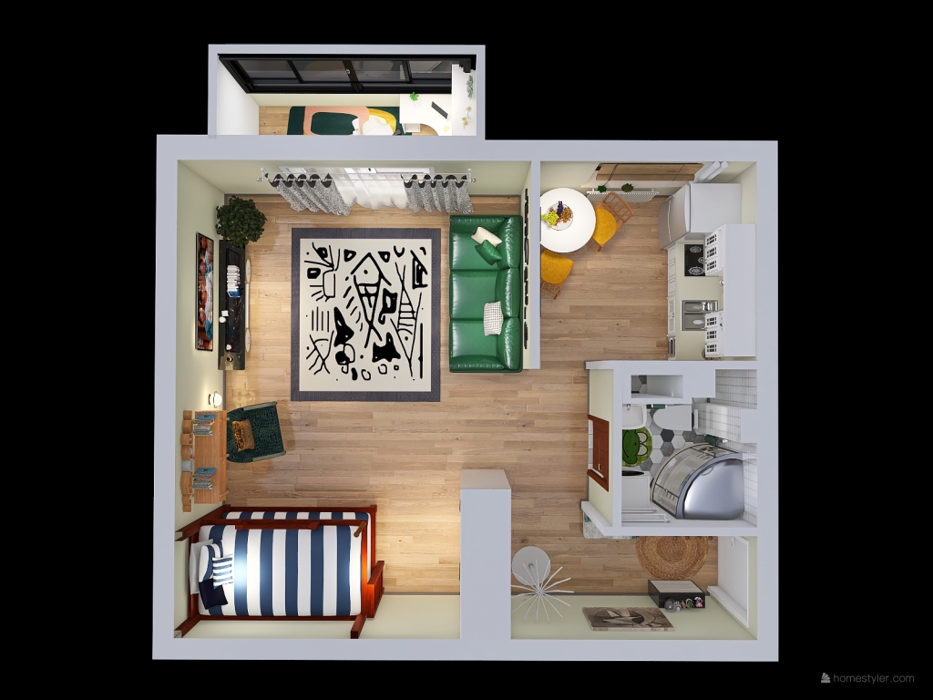 комната сестер 3d design renderings