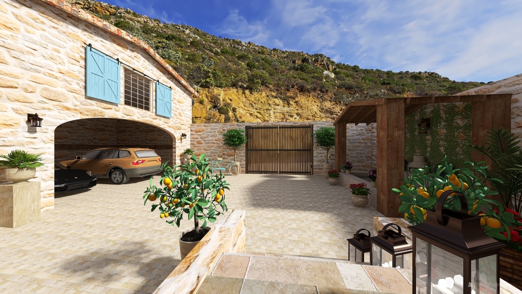 Traditional StyleOther Rustic Provencal house in the south of France ColorScemeOther Beige WoodTones 3d design renderings