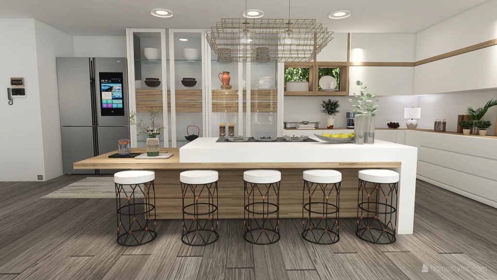 Contemporary StyleOther In the Air Black White WoodTones 3d design renderings
