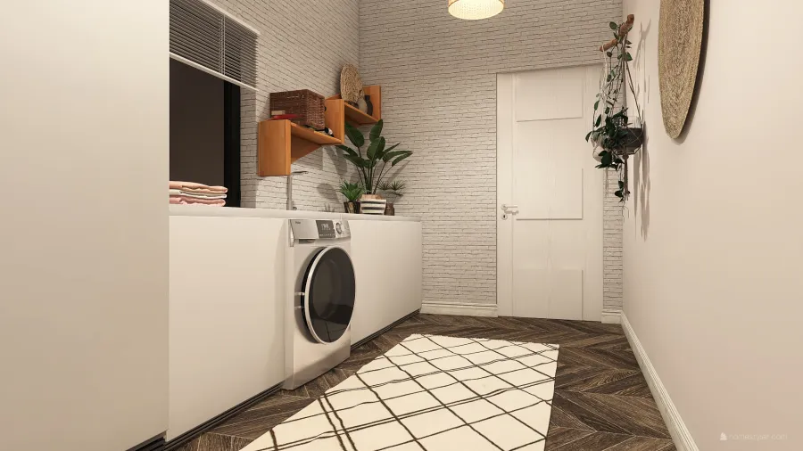 Contemporary StyleOther Bauhaus Grey ColorScemeOther Laundry Room 3d design renderings