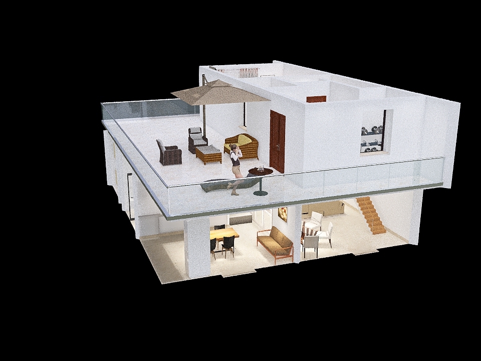 Soluzione 5 Casa di Daniele 3d design renderings