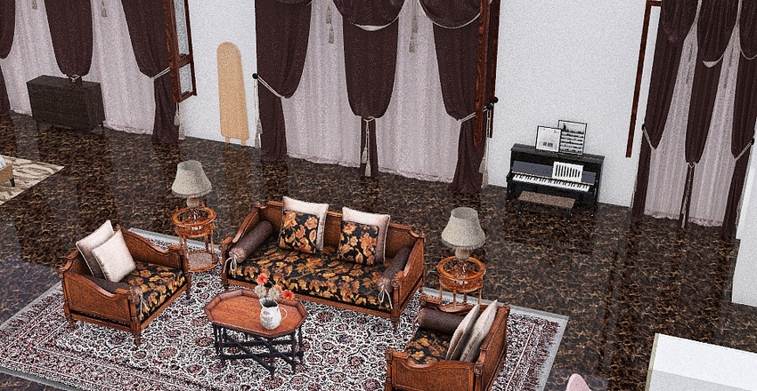 Studio Apartment Interior Design Render