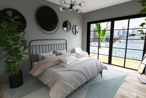 1 Bed 1 Bath Apartment - Anaya Parikh Design Rendering