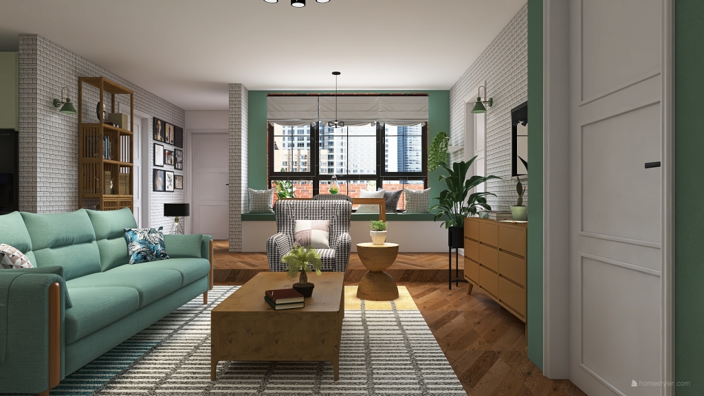 ''Friends'' apartment renovation 3d design renderings