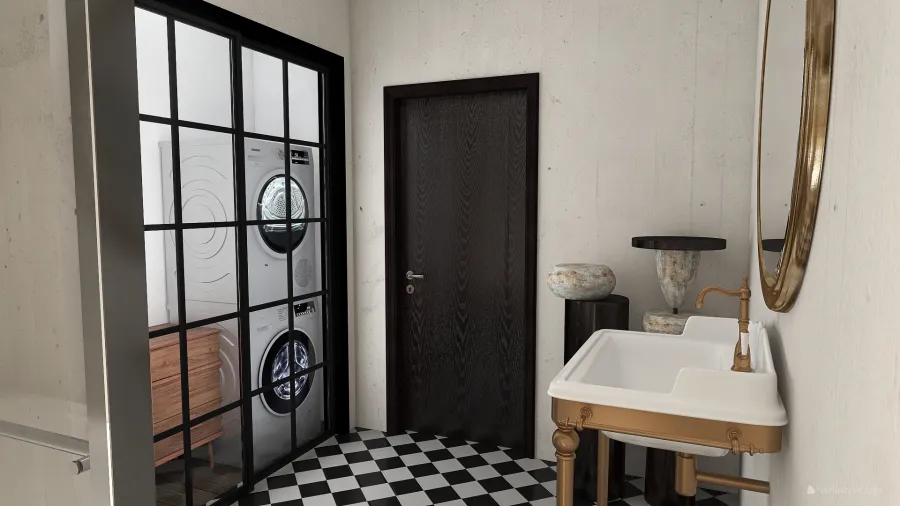 1 Bedroom, 1 Bathroom Unit 3d design renderings