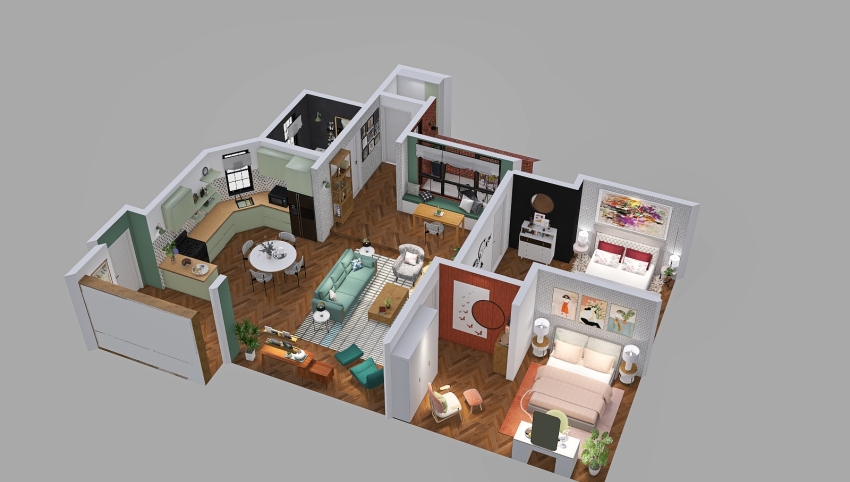 ''Friends'' apartment renovation 3d design picture 128.02