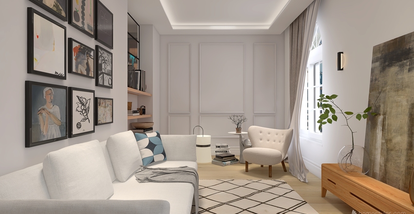 The Classic Madrid Interior Design Render