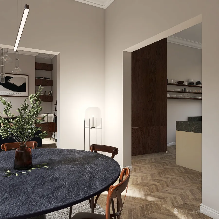 Minimal Home 3d design renderings