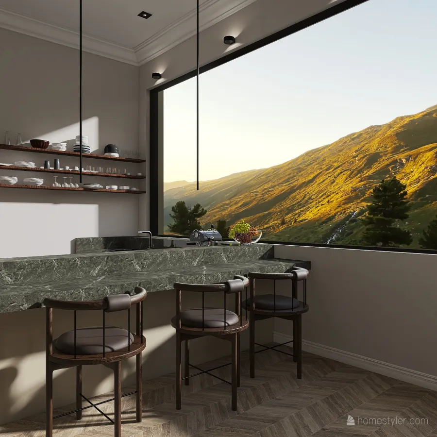 Minimal Home 3d design renderings