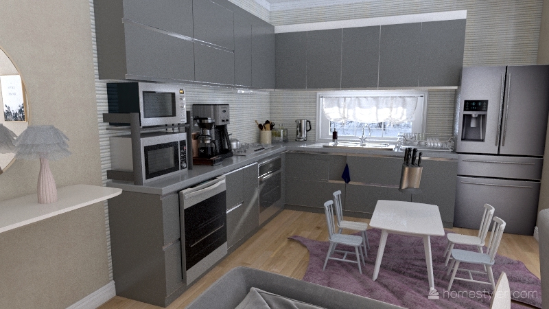 New living room 3d design renderings