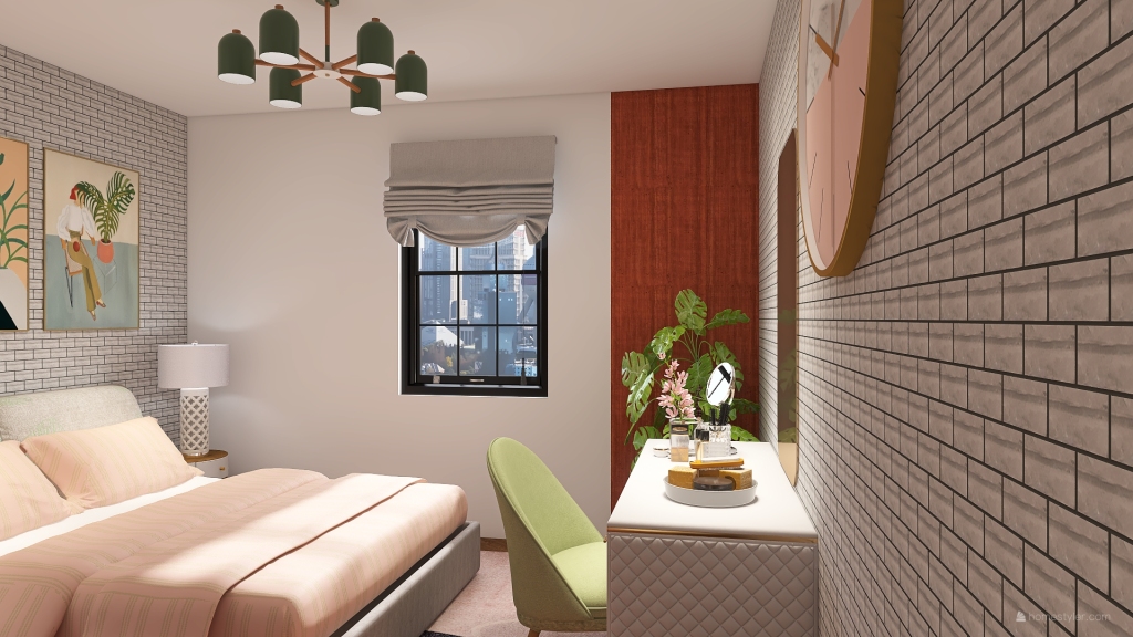 Rachel's Bedroom 3d design renderings