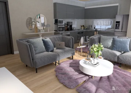 New living room  Design Rendering
