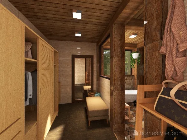 rustic bathroom 3d design renderings