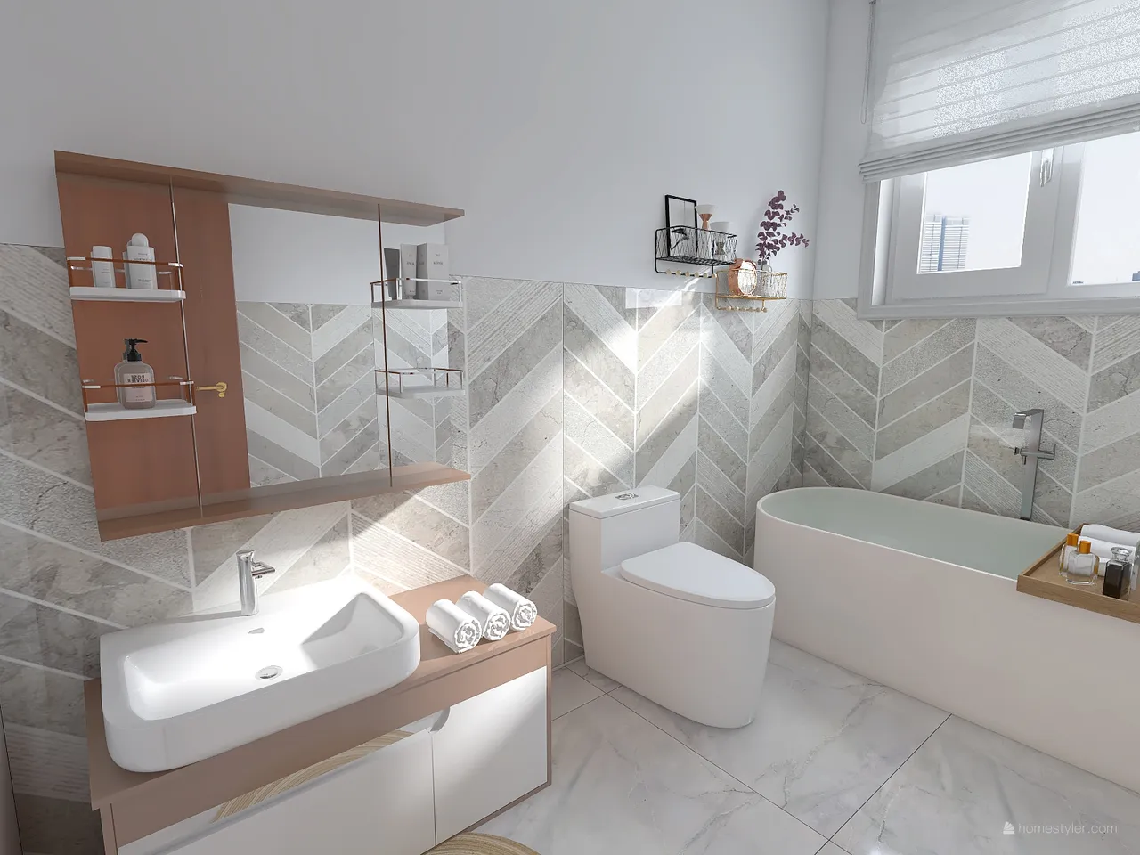 Bathroom 3d design renderings