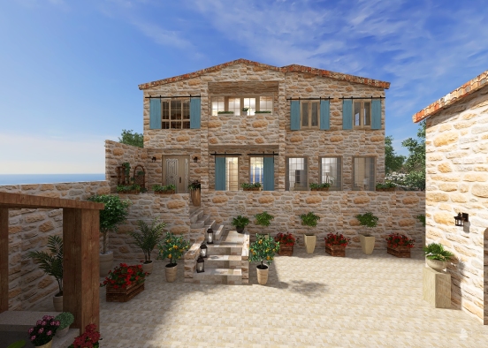 Provencal house in the south of France Design Rendering