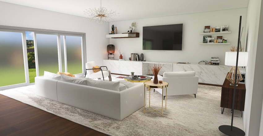 living room 3d design renderings