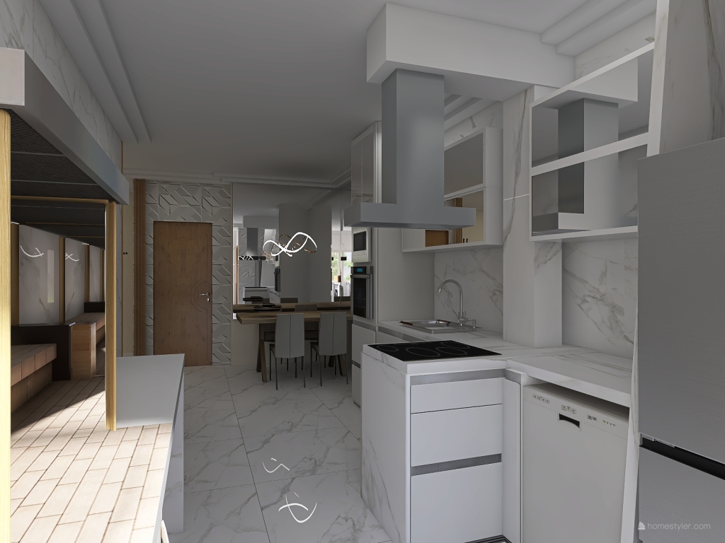 v2_cozinha modelo 2 3d design renderings