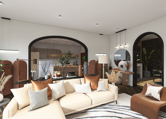 Cozy home living Design Rendering