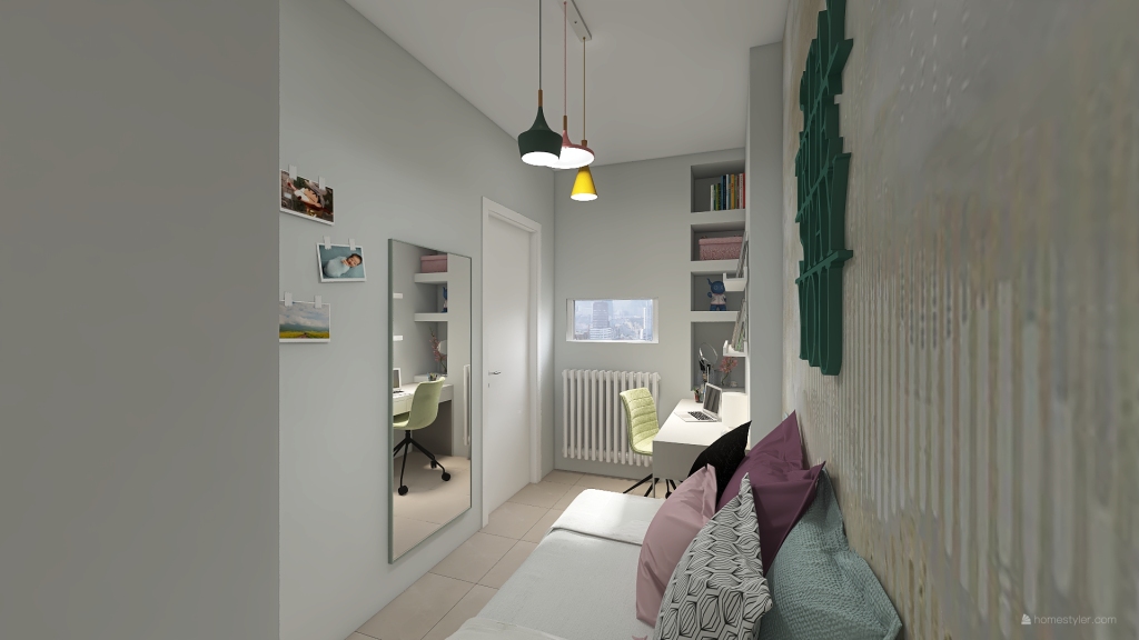 teenage bedroom_RENOVATION_LARISA_GREECE 3d design renderings