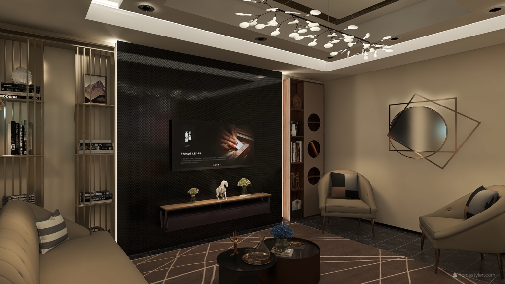 new livingroom 3d design renderings