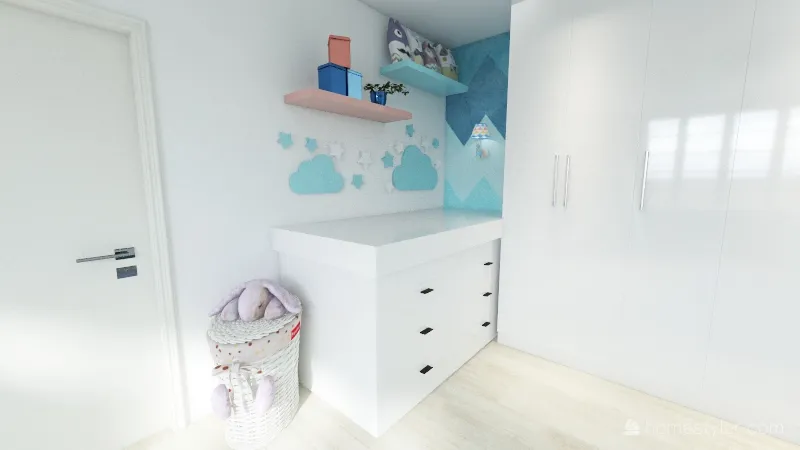 Kyoto Twins Bedroom 3d design renderings