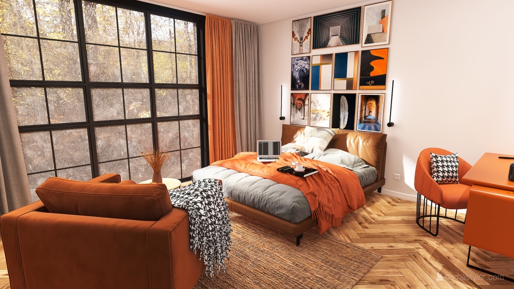 Contemporary Rustic StyleOther RUDY Orange ColorScemeOther 3d design renderings