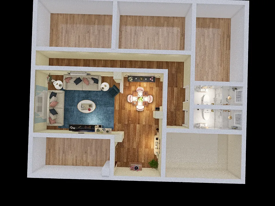 شقة 3d design renderings