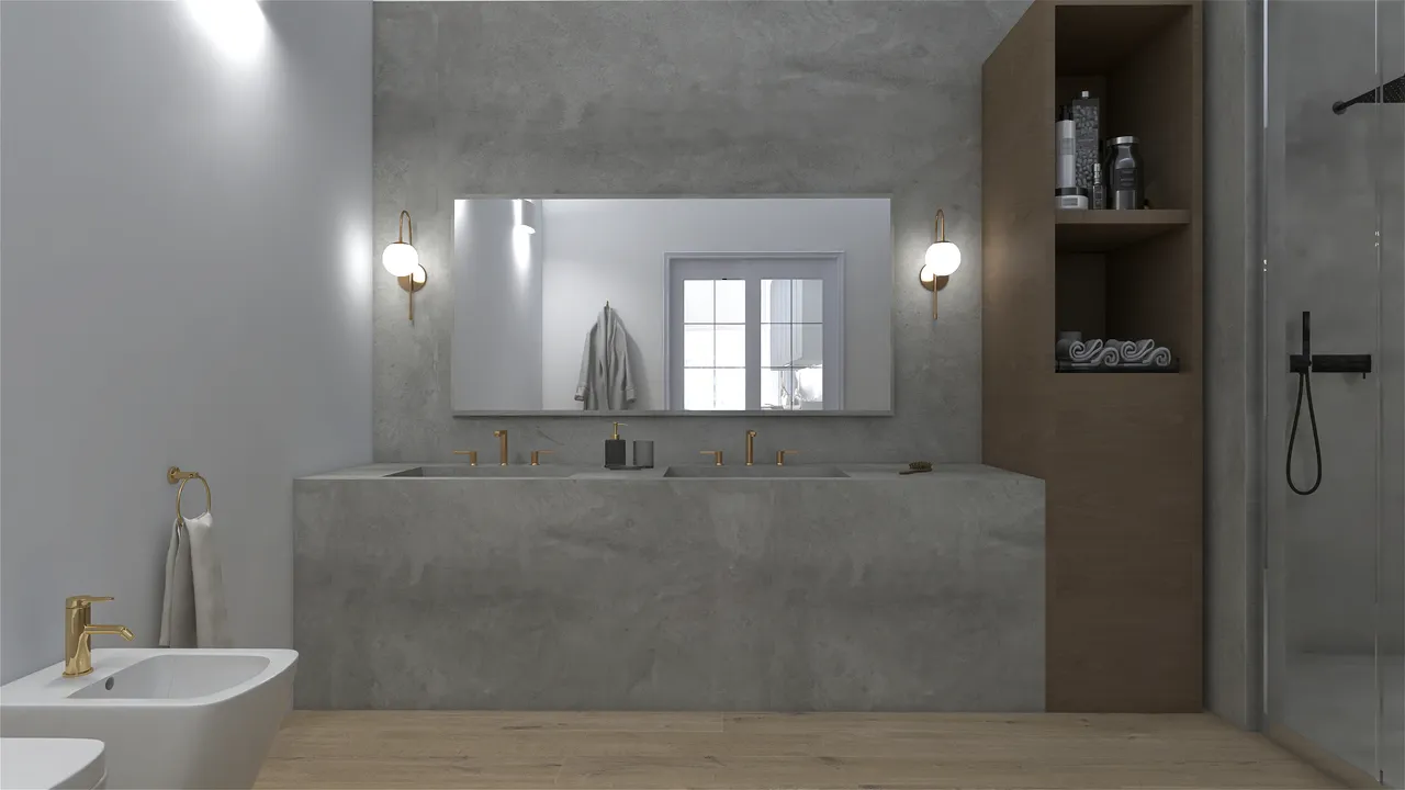 Bathroom 3d design renderings