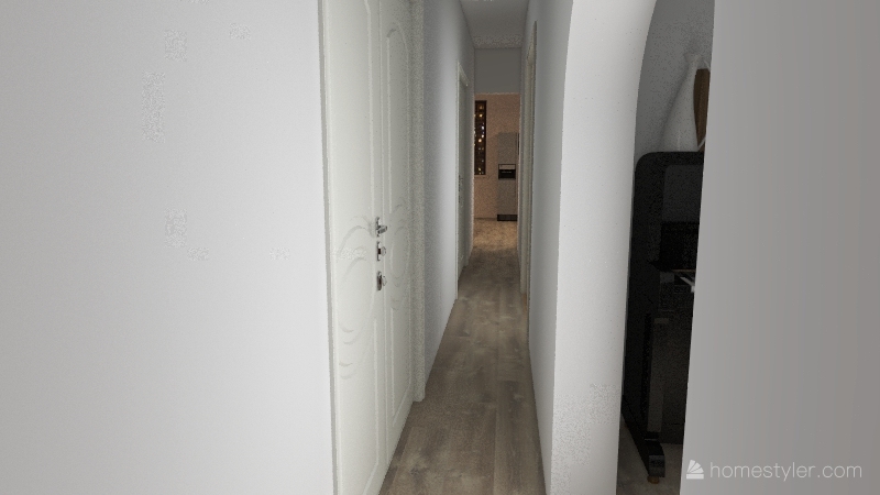 Hallway (Inside of Apartment) 3d design renderings